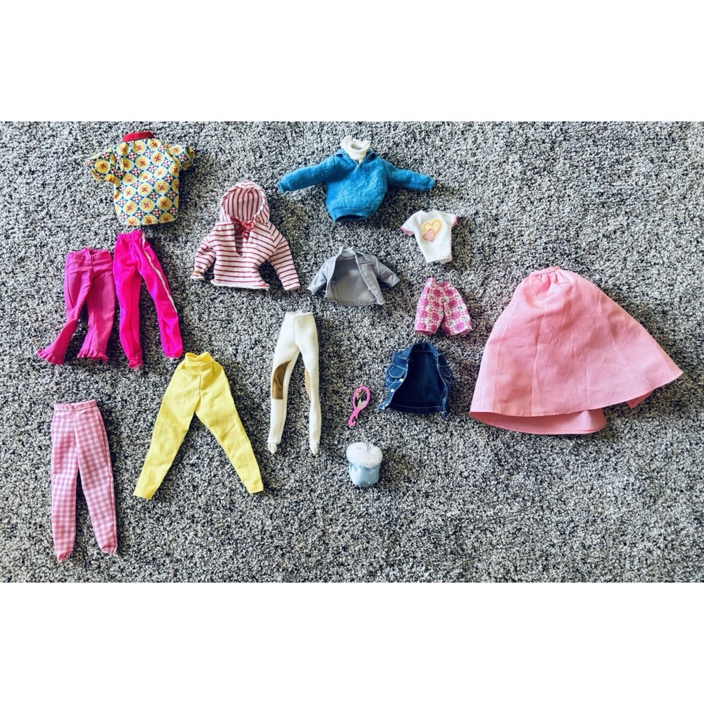 Lof Of Vintage Barbie & Ken Clothes & Accessories -
